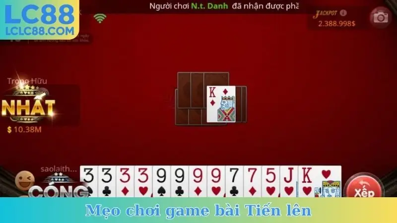 Mẹo chơi game bài Tiến lên